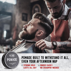 Aroma de tabaco de pipa de Victory Barber & Brand.