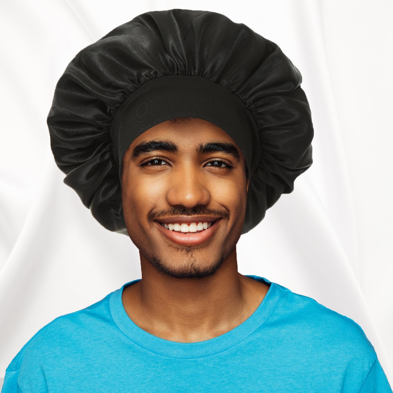 Variedad de colores Vidsel, gorras de satén para combinar con pijama.