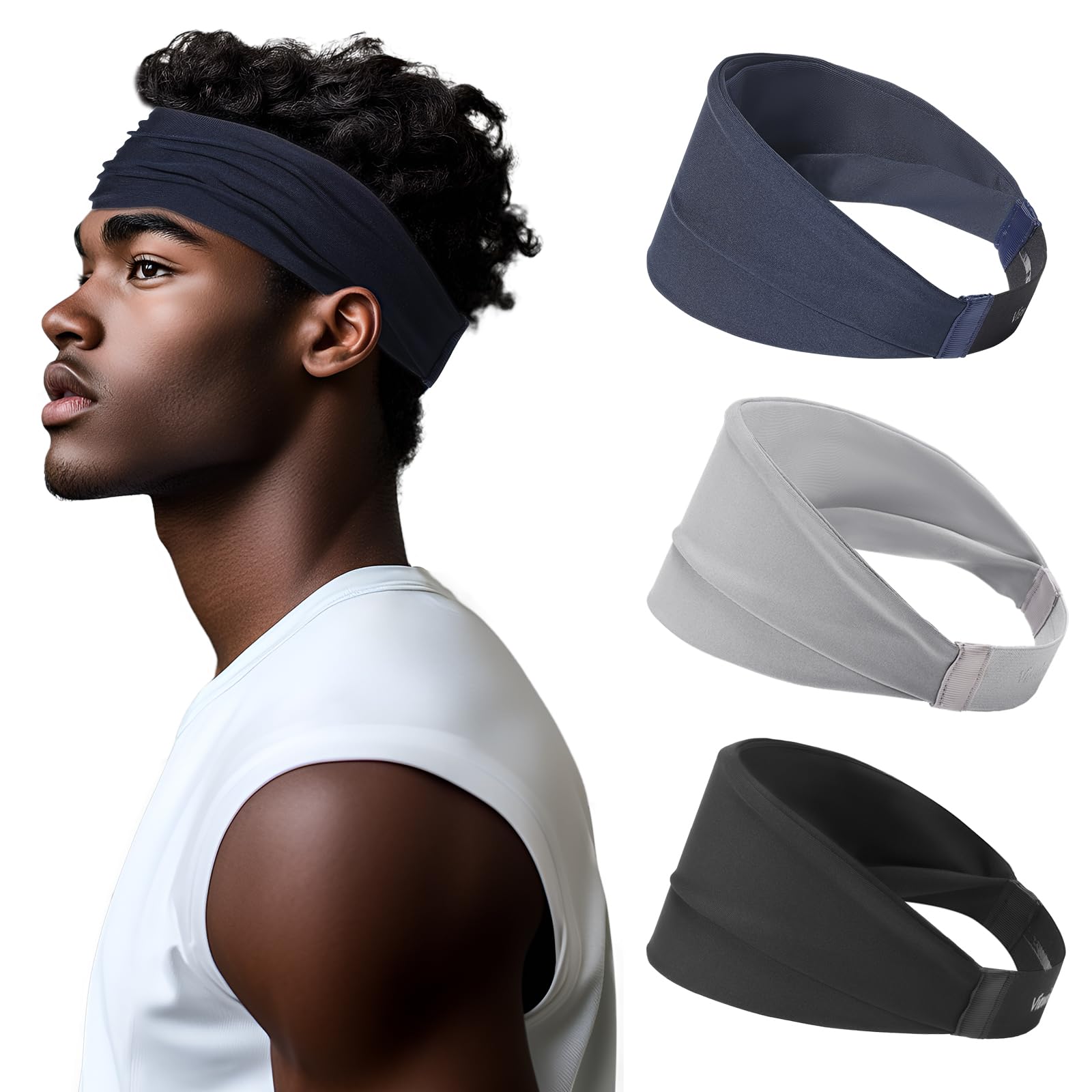 Viewind diadema absorbente sudor frente, cómodo para entrenamientos intensos