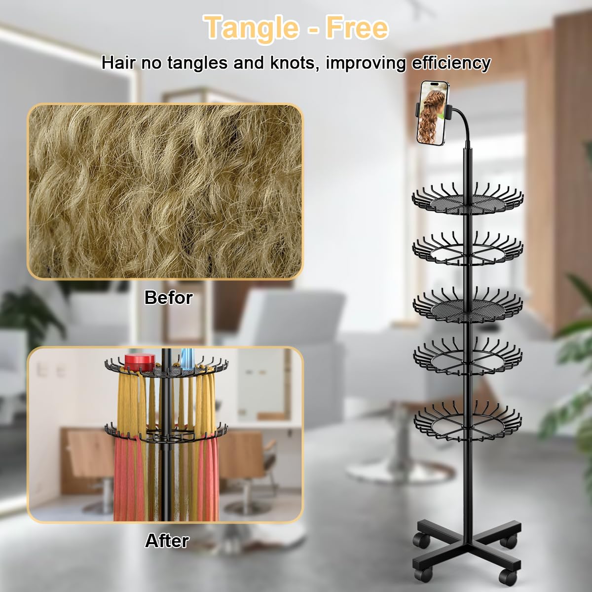 VIFOCUFY Diseño ergonómico para trenzas con ajuste cómodo