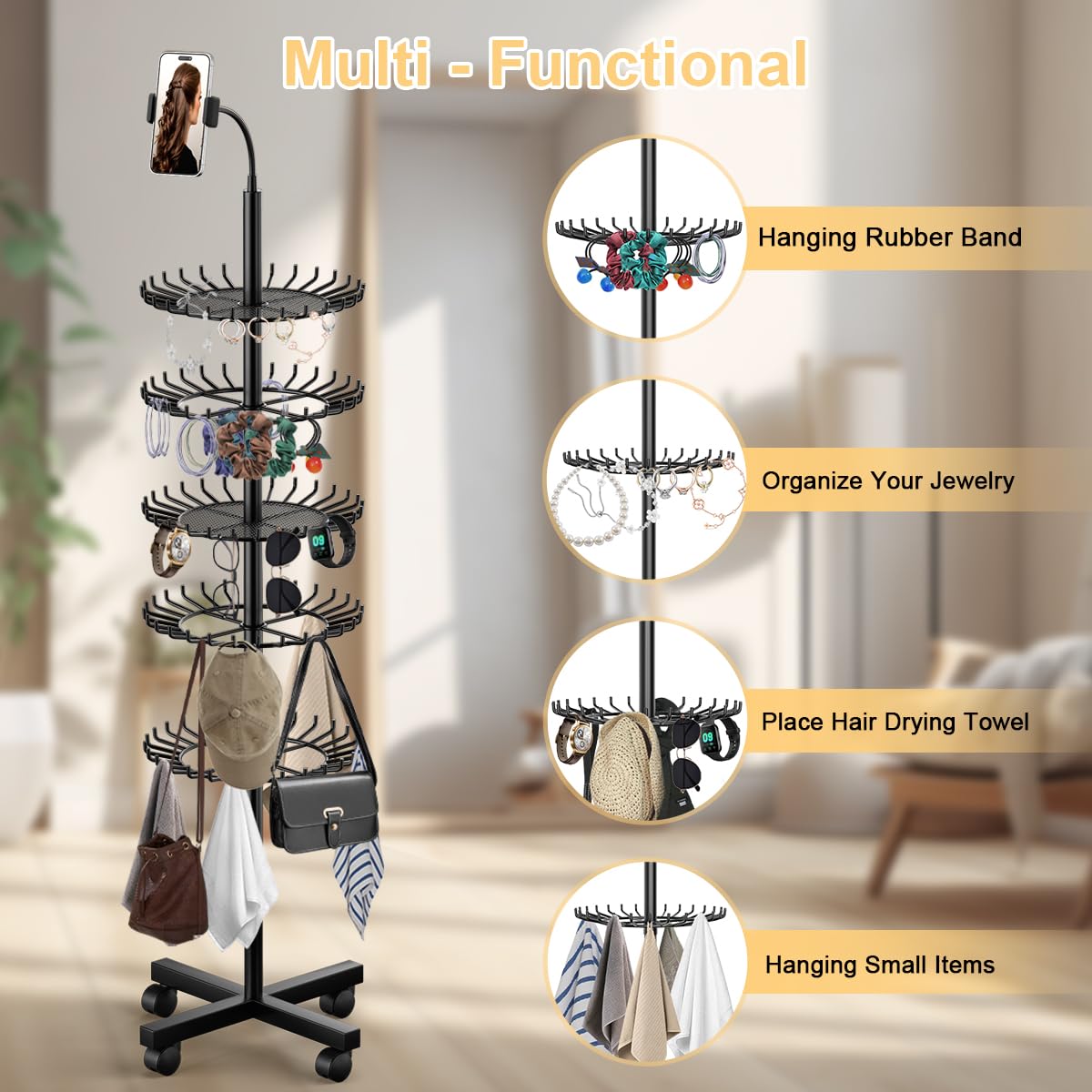 VIFOCUFY Organizador para trenzas y accesorios ideal para estudio o salón