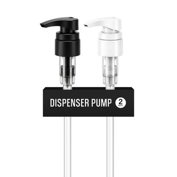 Dispensador universal VIGOR PATH en botella, vista frontal de la bomba para uso rápido.