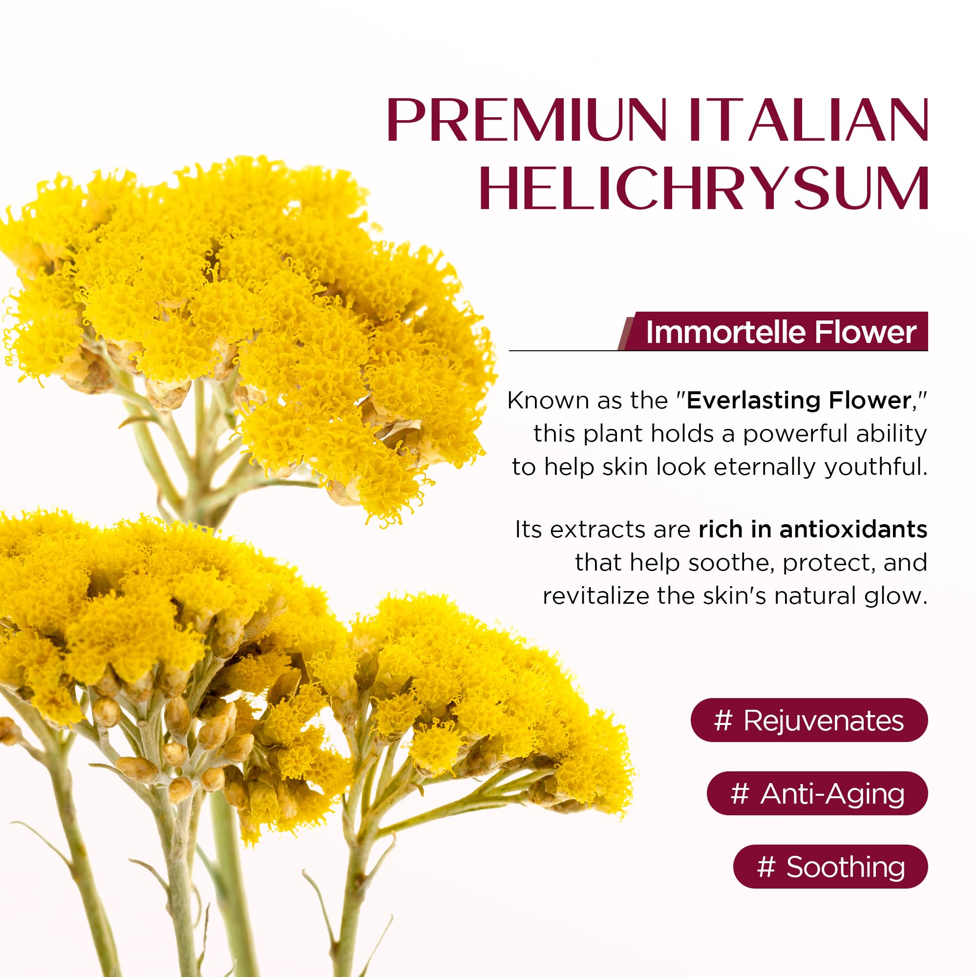 Vigority balsamo helichrysum - cuidado corporal suave alivia irritaciones.