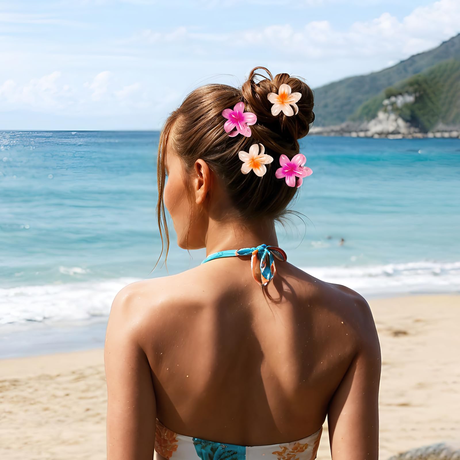 Pinza flor para looks de verano de Vigorpace, ligero acabado