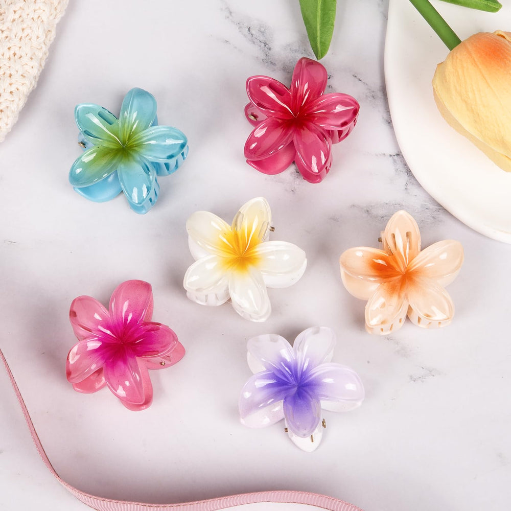 Pinza flor multicolor de Vigorpace para recogidos elegantes