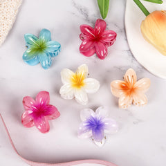 Pinza flor multicolor de Vigorpace para recogidos elegantes