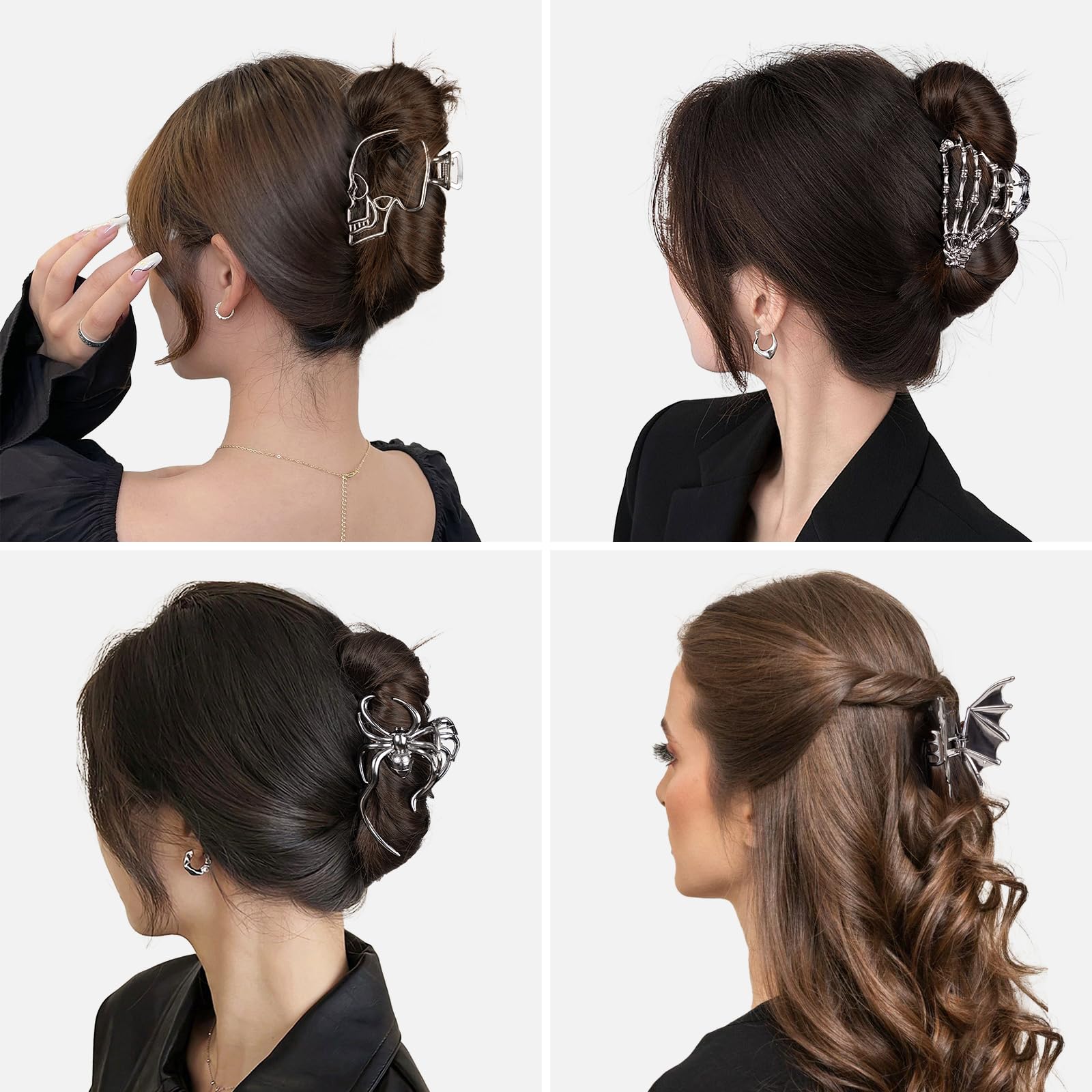 Pinza pelo arana de Vigorpace: fijacion rapida para cabello grueso o fino
