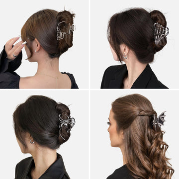 Pinza pelo arana de Vigorpace: fijacion rapida para cabello grueso o fino