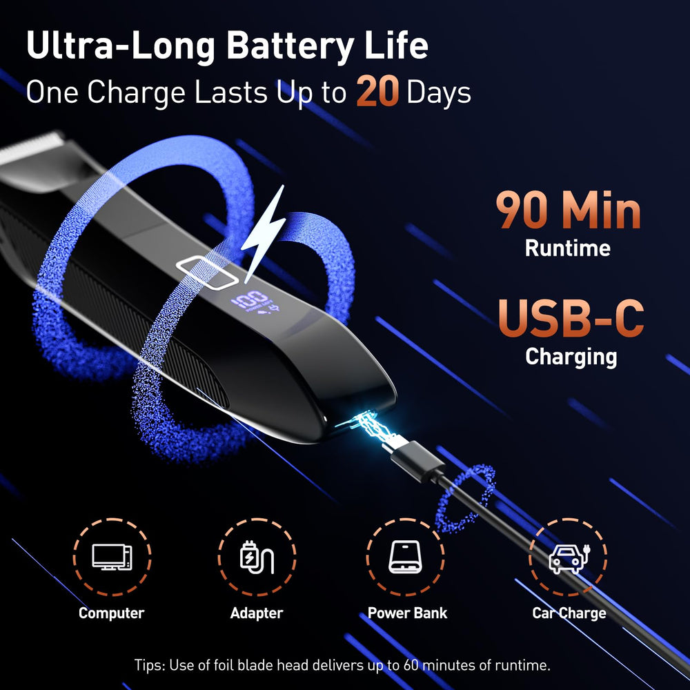 VIKICON carga USB-C rápida con indicador de batería en tiempo real