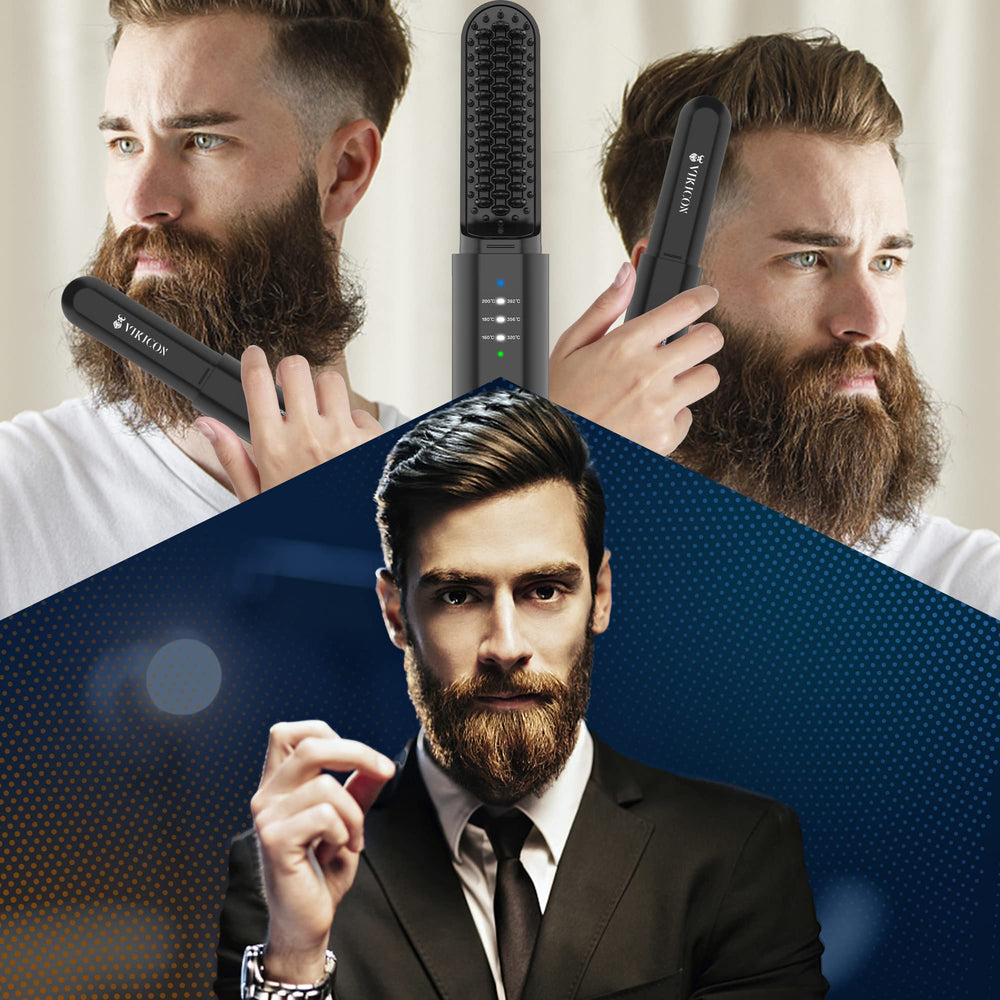 VIKICON regalo ideal para hombres, alisador de barba