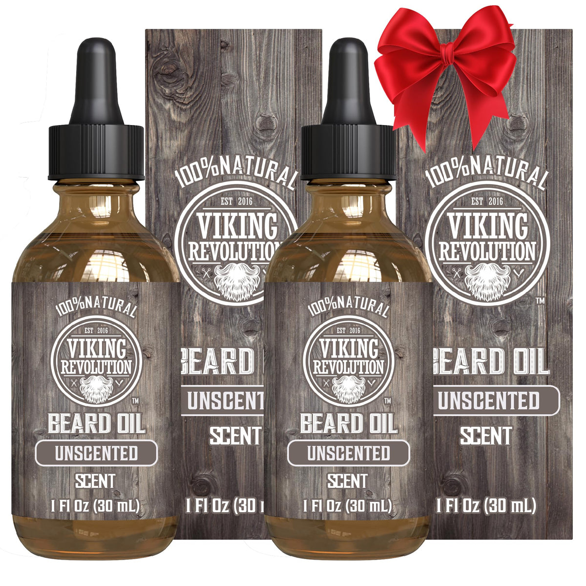 Viking Revolution Aceite para barba con argán y jojoba, botella para suavidad duradera