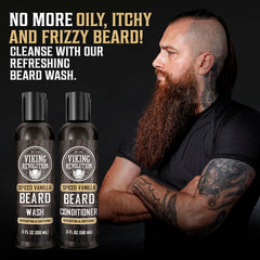 Aceite para barba Viking Revolution con argán y jojoba, hidratación profunda.