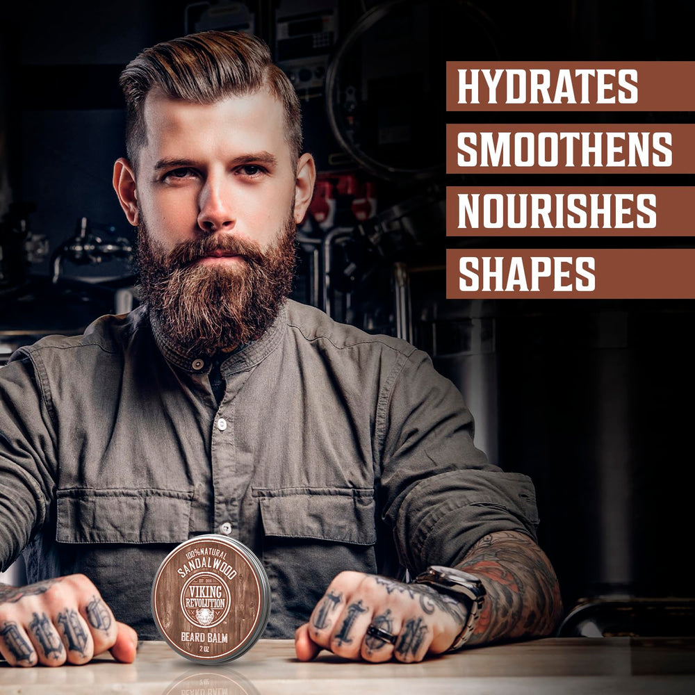 Aceite de argán de Viking Revolution para barba, aporta brillo