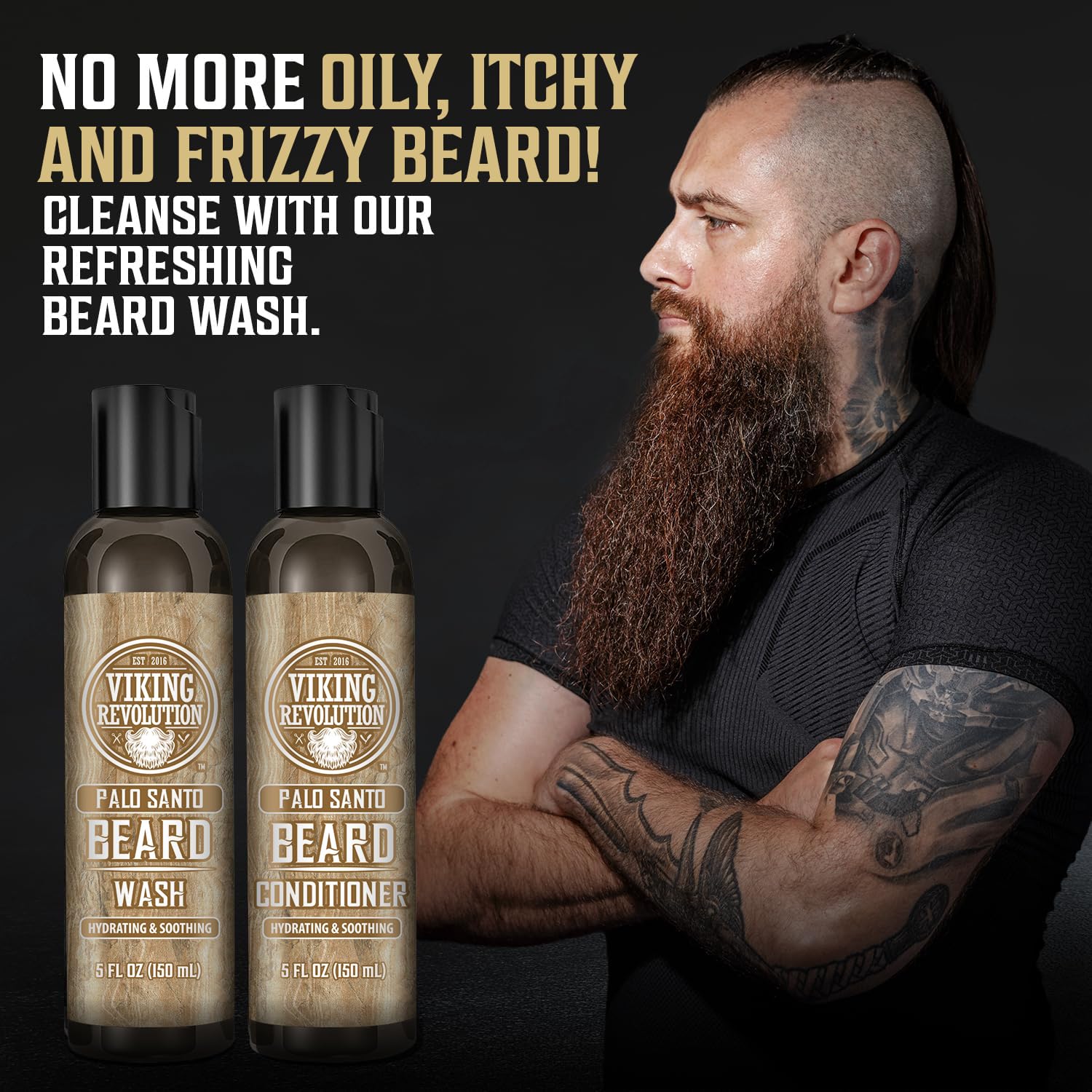 Aceite para barba Viking Revolution: gotas que hidratan profundamente