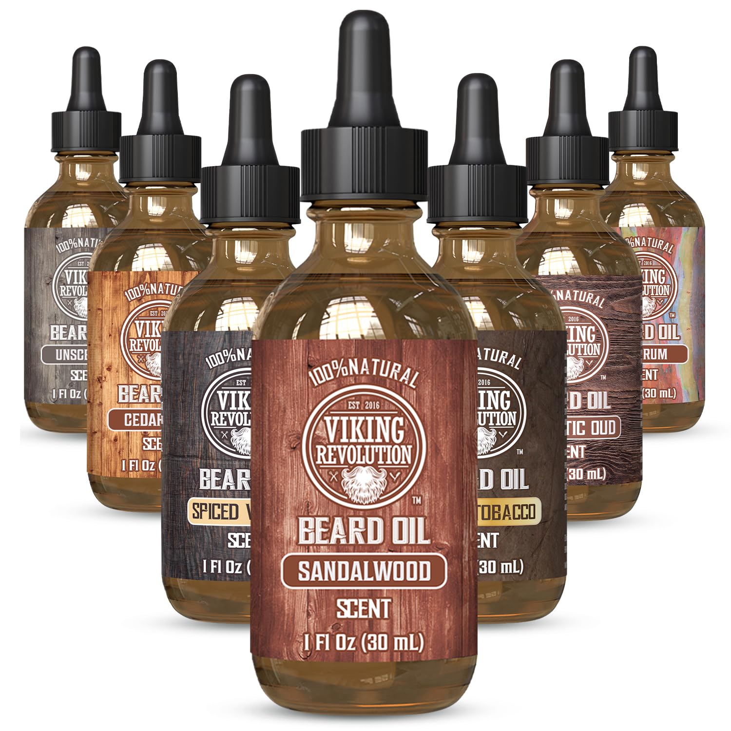 Viking Revolution: aceite de barba con aroma a sándalo para suavidad y nutrición de la barba