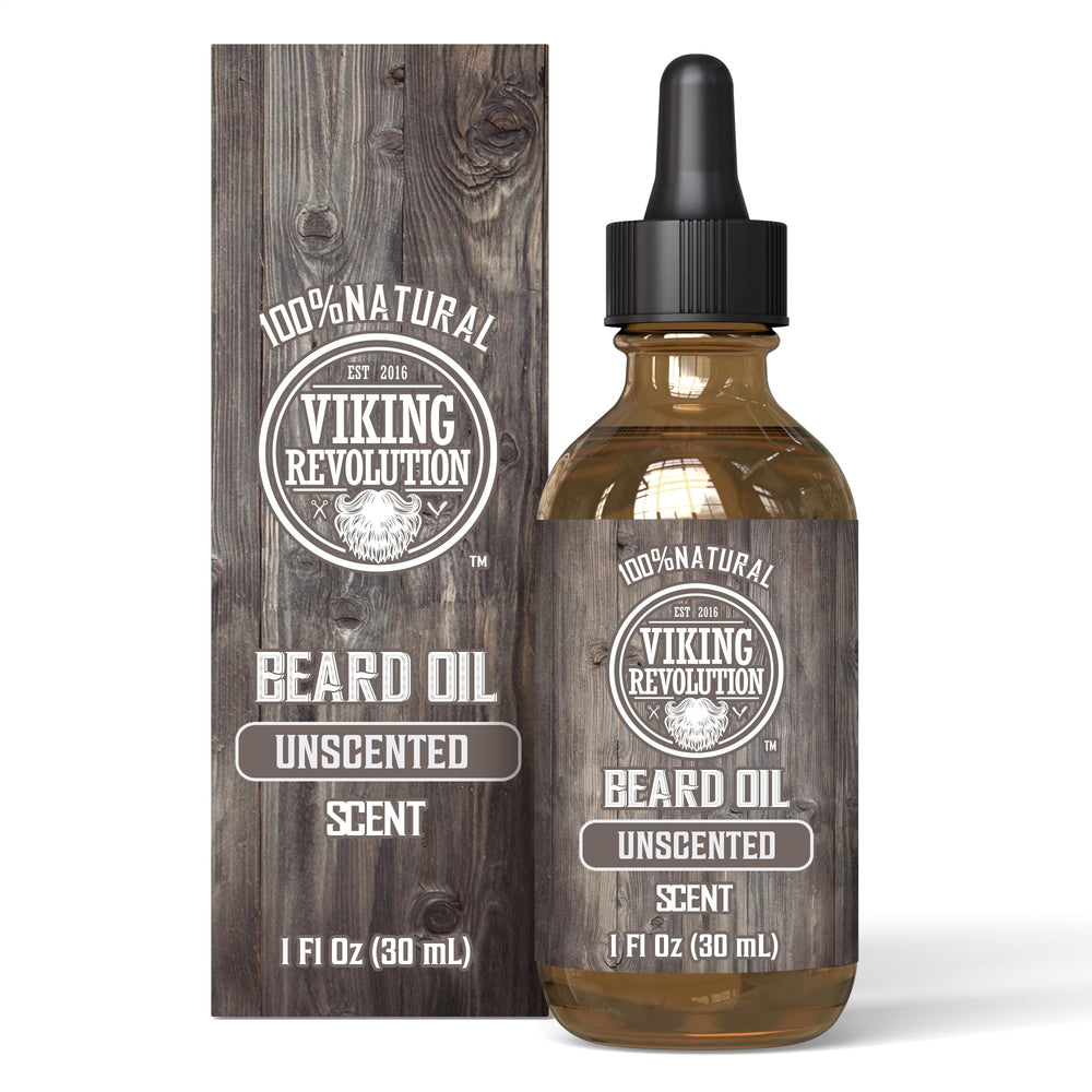 Viking Revolution aceite para barba sin perfume mejora suavidad y control de la barba