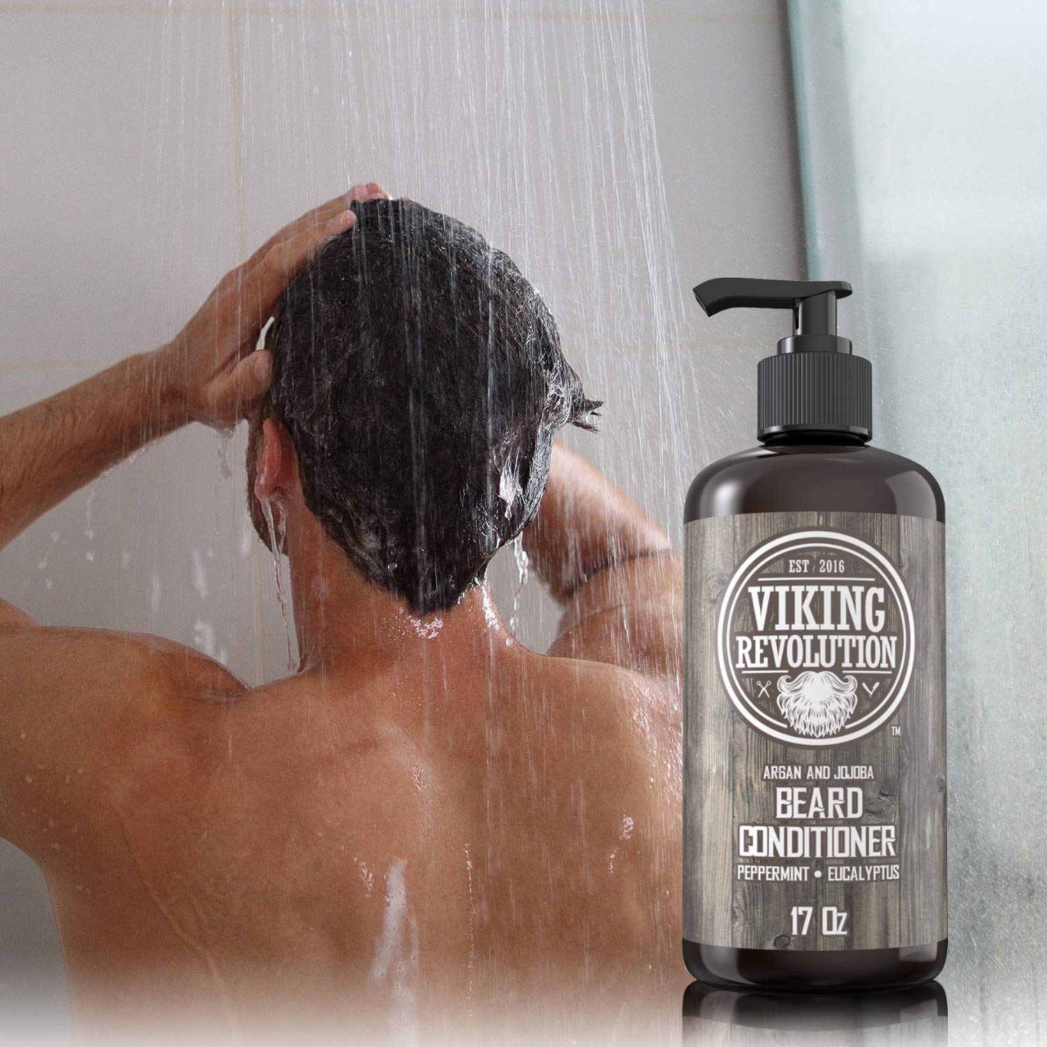 Viking Revolution aceite natural de barba para nutrición profunda