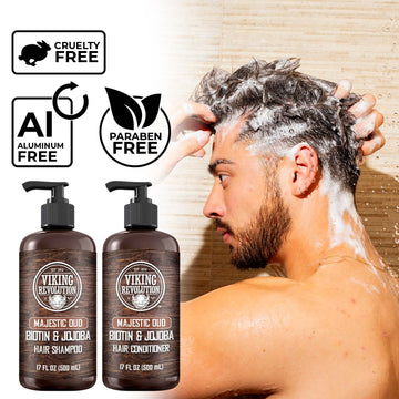 Viking Revolution Acondicionador Aceite de Oliva y Jojoba deja el cabello suave y manejable.