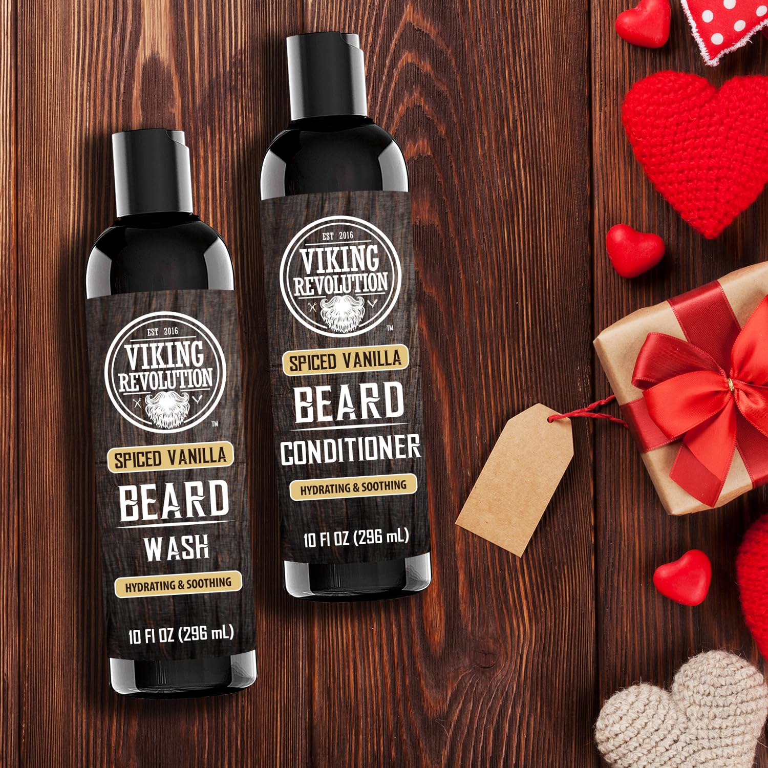 Acondicionador para barba Viking Revolution ofrece suavidad y mejor manejo.