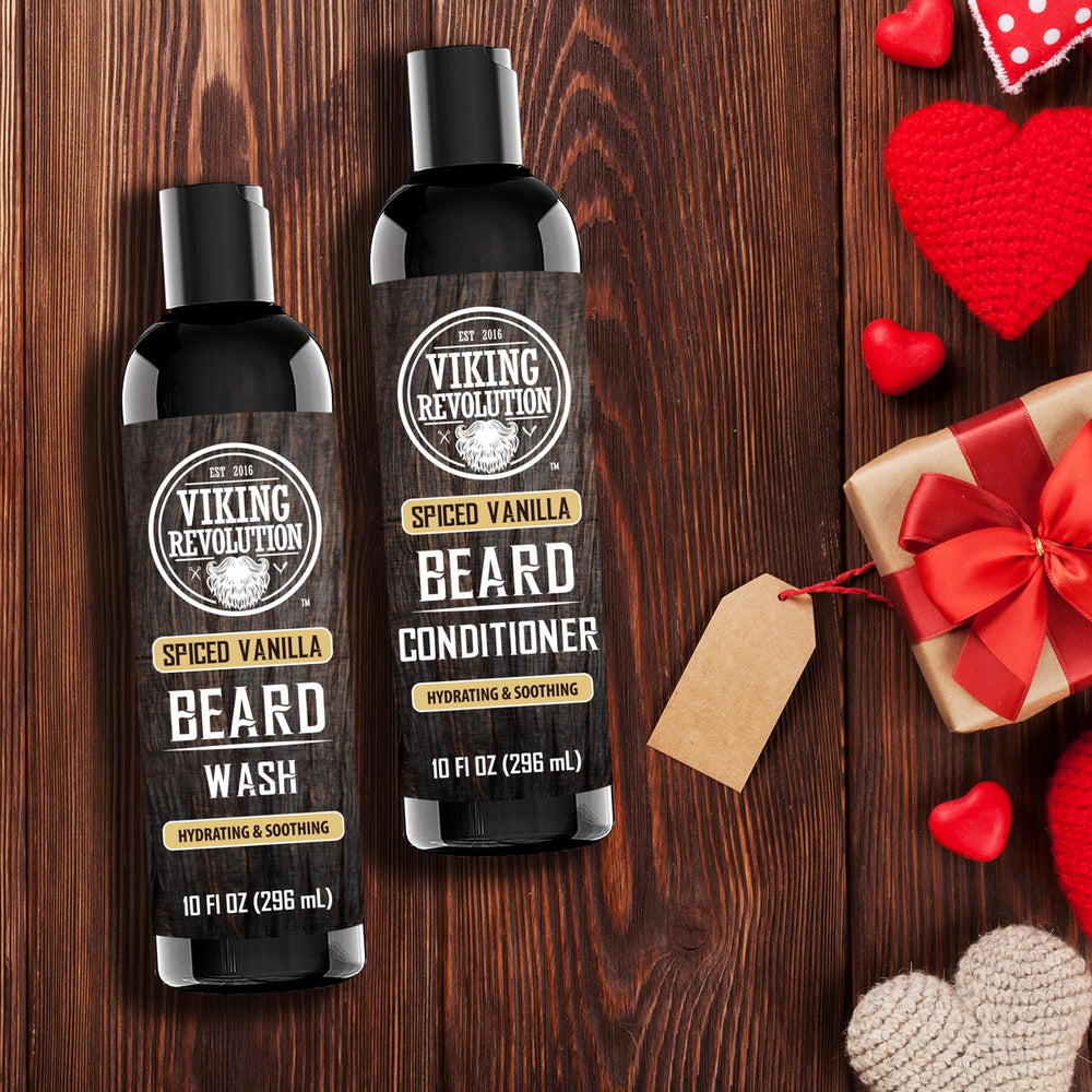 Acondicionador para barba Viking Revolution ofrece suavidad y mejor manejo.