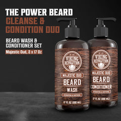 Acondicionador para barba Viking Revolution suaviza y aporta brillo natural.