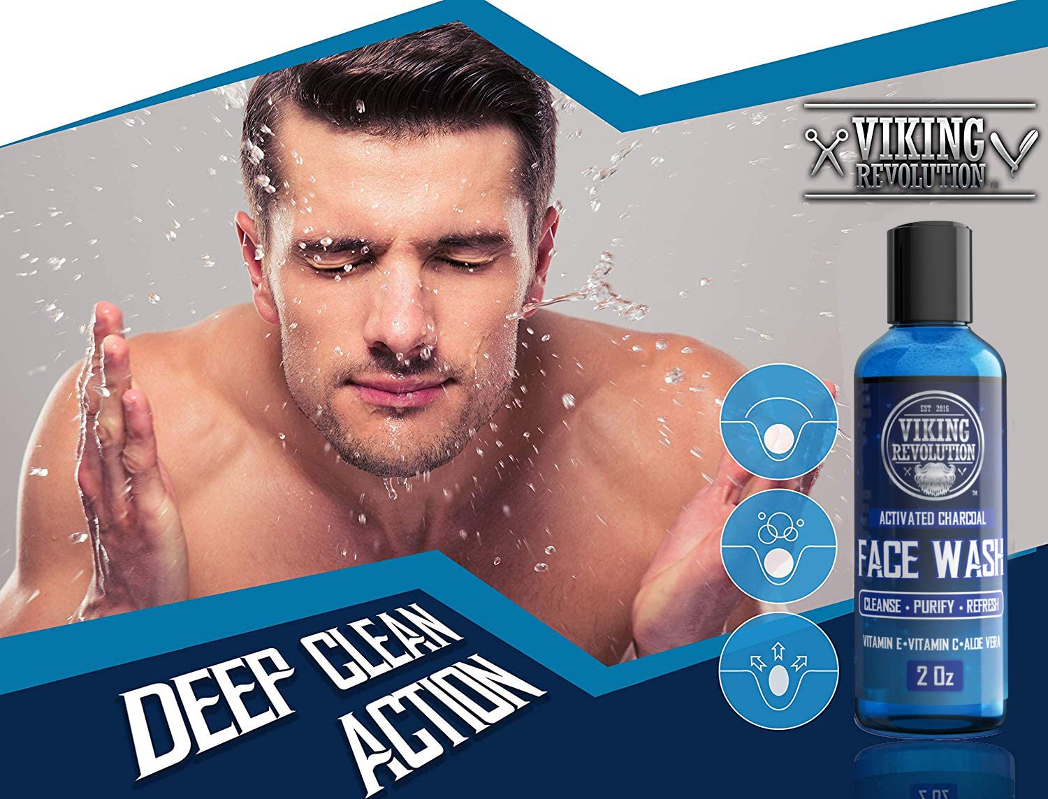 Viking Revolution Aplicación en la mano: espuma suave para una limpieza agradable.