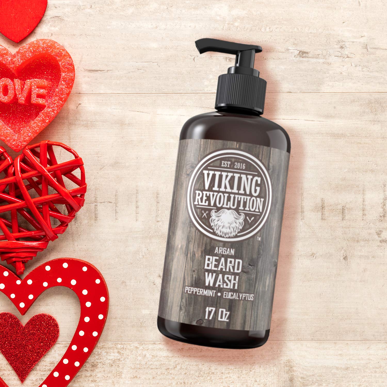 Viking Revolution aplicación-manual-barba, masaje suave para una experiencia de lavado cómoda.
