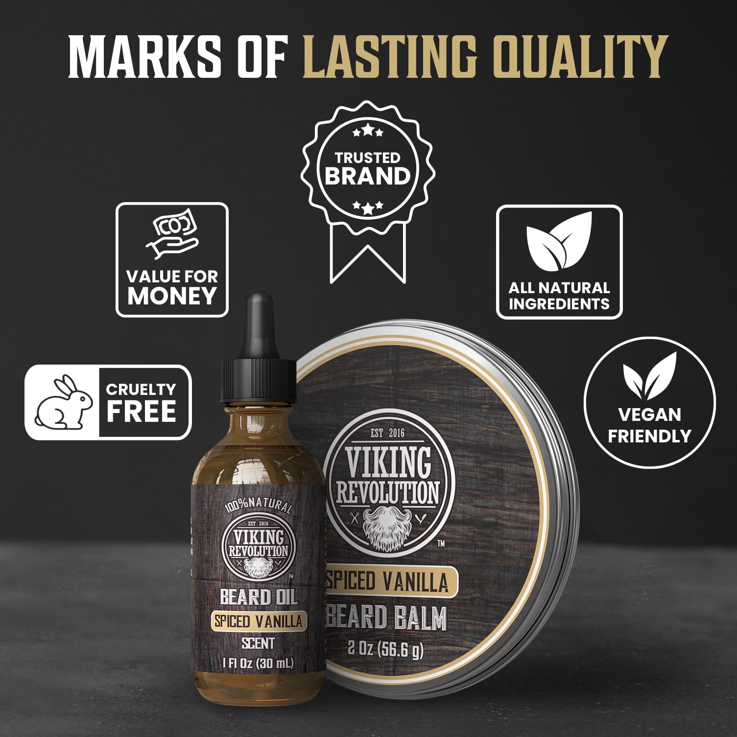 Bálsamo Viking Revolution: acabado natural y flexible para la barba.