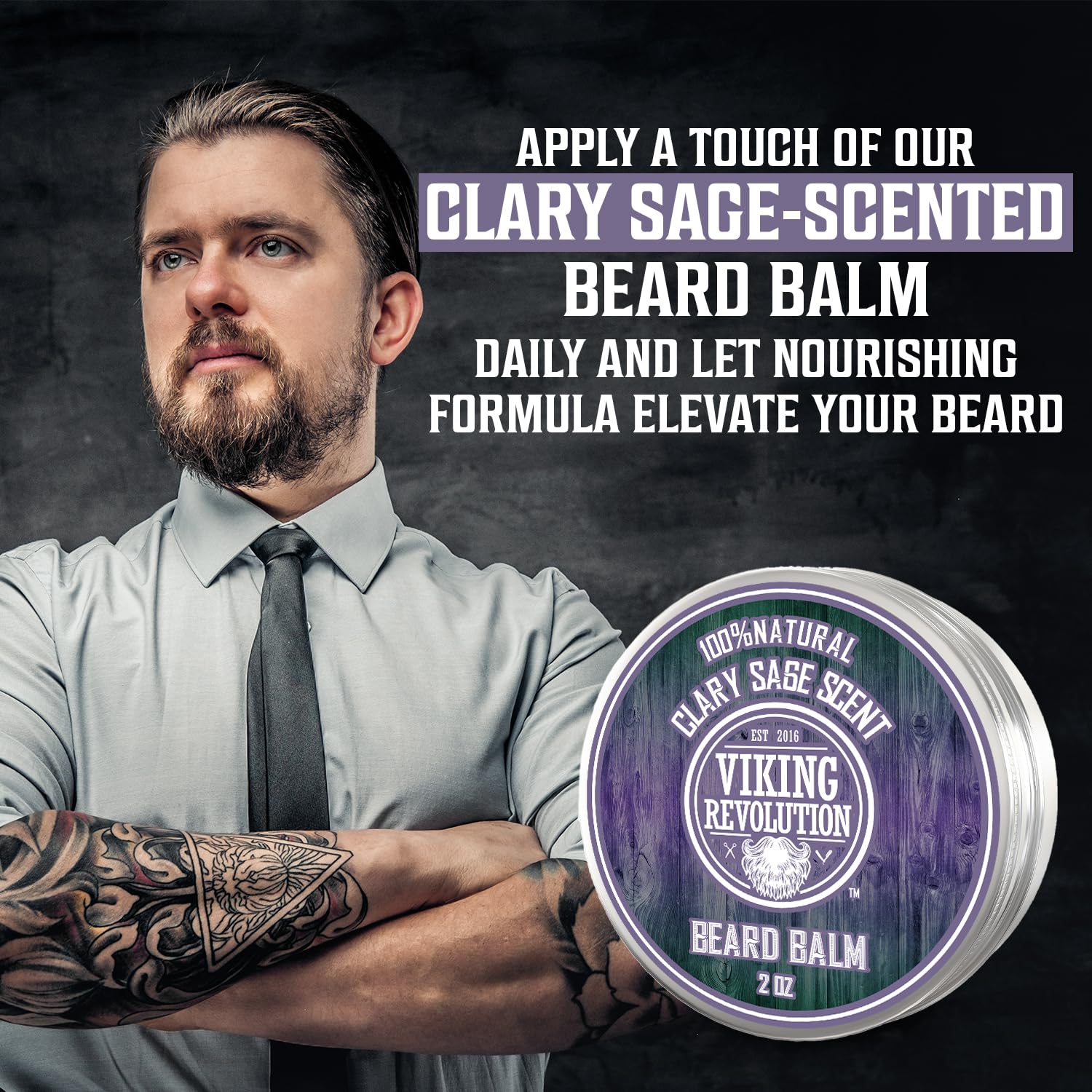 Aceite de argán en el Bálsamo para barba Viking Revolution hidrata suavemente