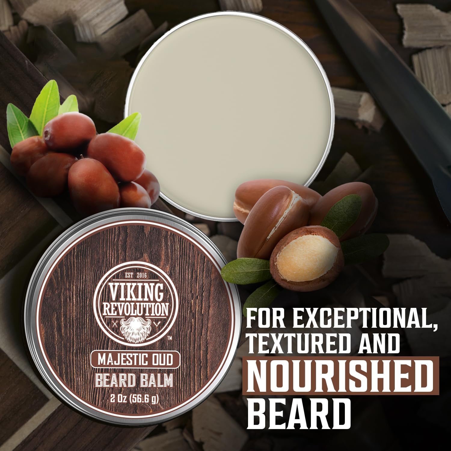Aroma Oud suave del bálsamo Viking Revolution para uso diario