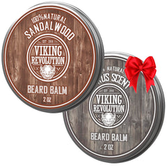 Bálsamo para barba Viking Revolution con citricos y sandalo, tratamiento perfumado para suavizar la barba.