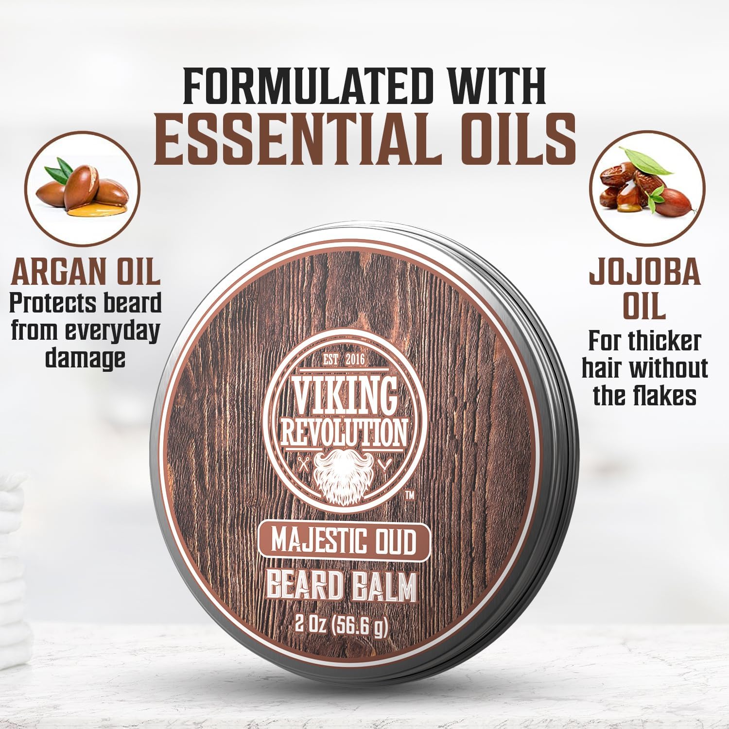 Barba nutrida con argán y jojoba, de Viking Revolution