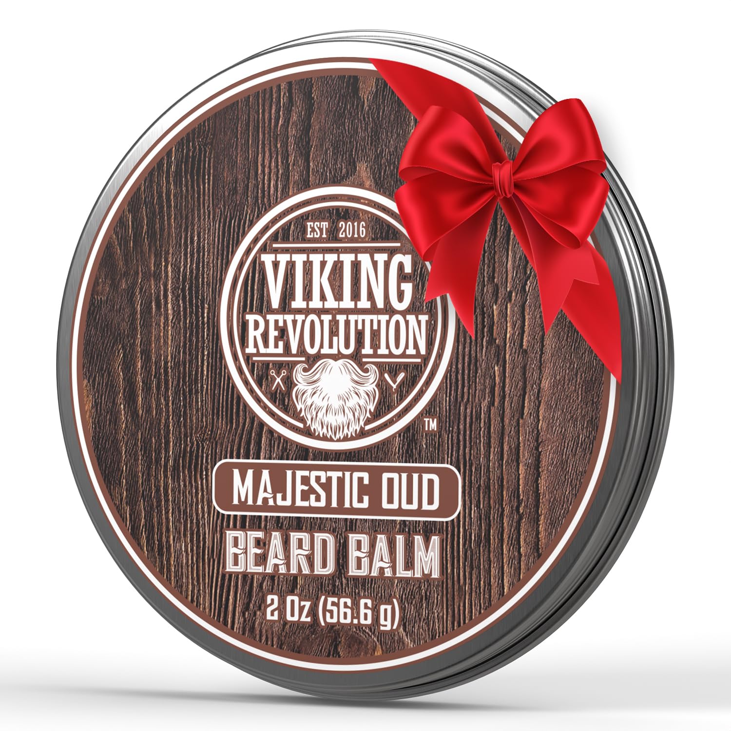 Bálsamo Viking Revolution Majestic Oud en envase de 2 onzas para barba, suaviza y nutre