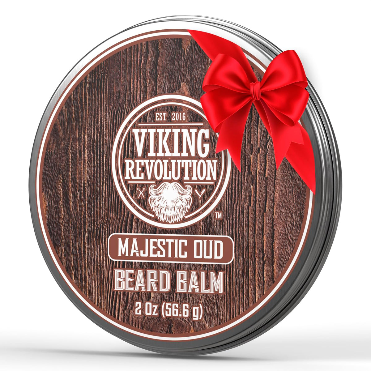 Bálsamo Viking Revolution Majestic Oud en envase de 2 onzas para barba, suaviza y nutre
