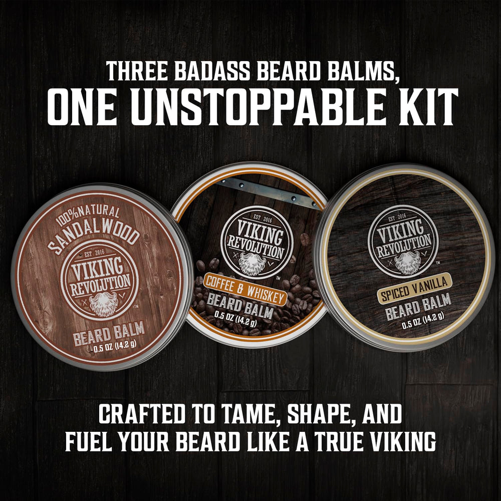 Viking Revolution aceites barba vainilla especiada para aroma duradero.