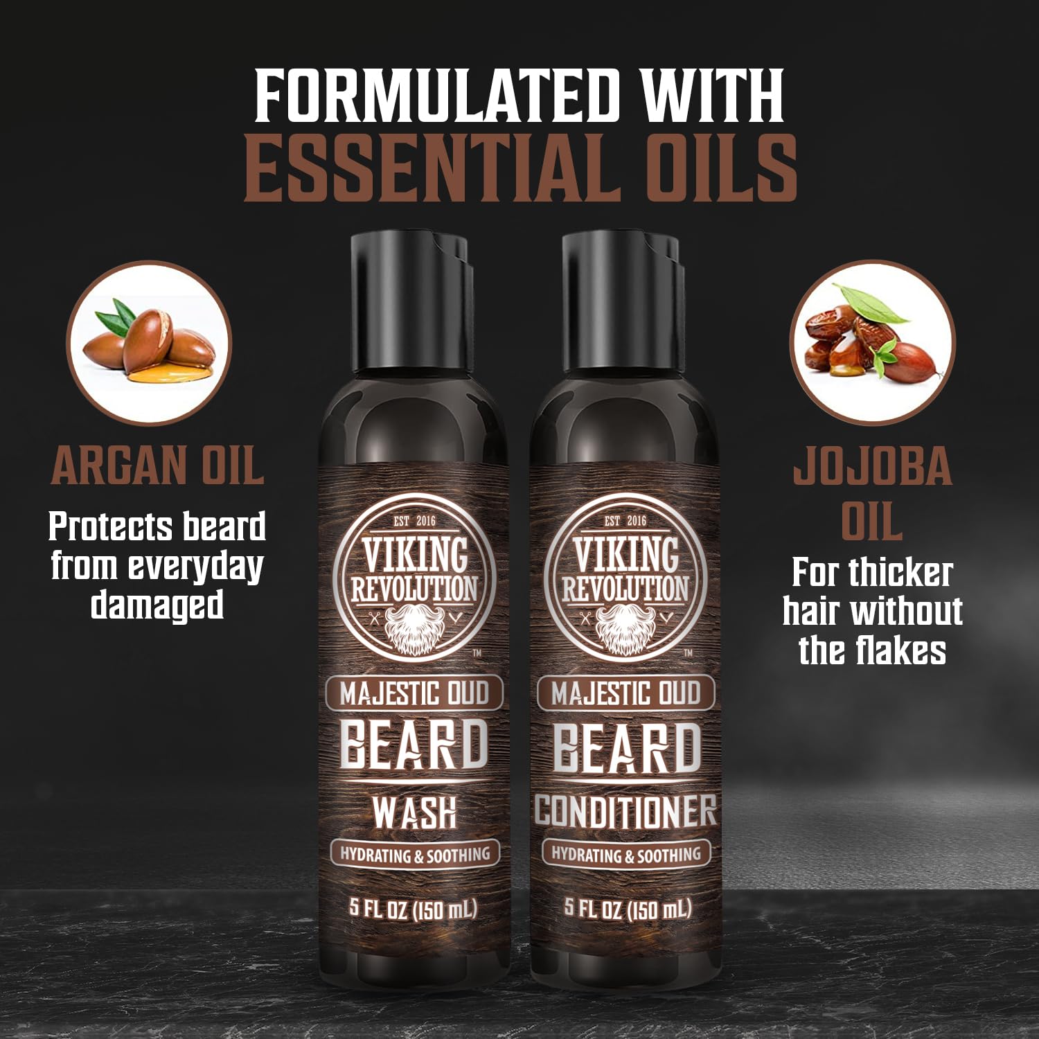 Barba con brillo saludable tras usar el acondicionador