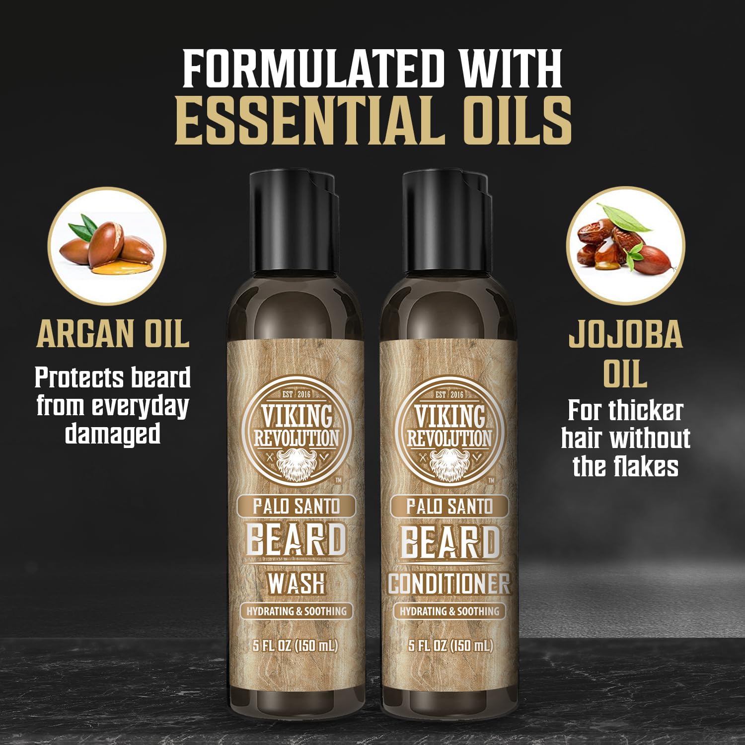 Espuma densa de barba Viking Revolution: limpieza rápida y eficaz