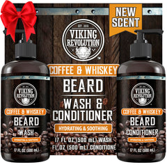Viking Revolution Barba Lavado Coffee Whiskey: limpieza suave y aroma duradero