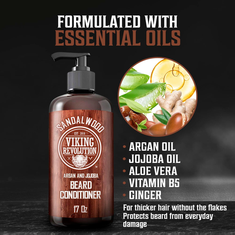 Viking Revolution Barba Nutrición con aceite natural para una barba más suave.