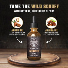 Barba suave con Viking Revolution: aceite natural cuida y suaviza.