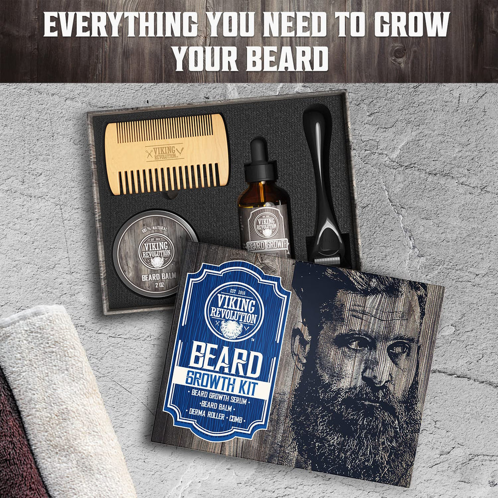 Viking Revolution man grooming scene highlights versatile beard care.
