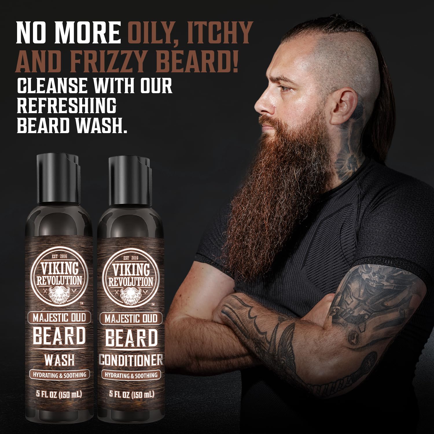 Espuma densa del champú para barba para lavado profundo
