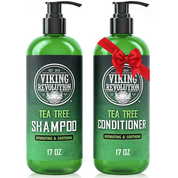 Champú Viking Revolution de árbol de té en botella 17oz para cabello hidratado