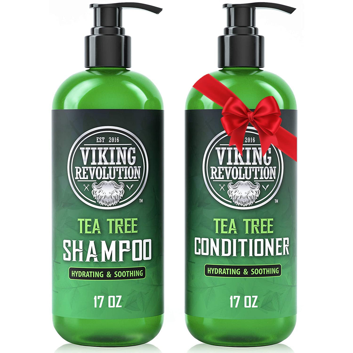 Champú Viking Revolution de árbol de té en botella 17oz para cabello hidratado
