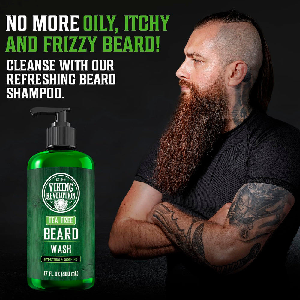 Viking Revolution champú barba aceite argan para brillo y nutrición