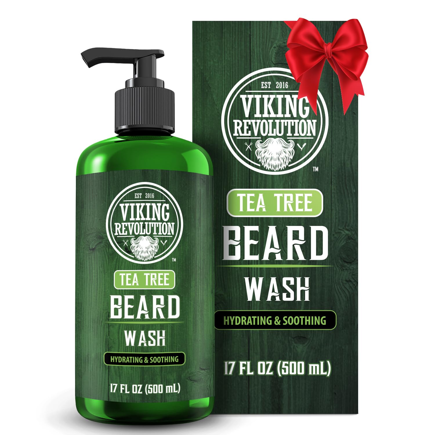 Viking Revolution champú barba árbol de te para suavidad y limpieza diaria