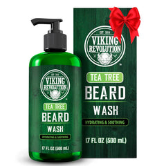 Viking Revolution champú barba árbol de te para suavidad y limpieza diaria