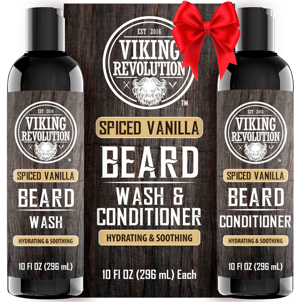 Champú para barba Viking Revolution con argán y jojoba para hidratación suave.