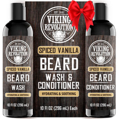 Champú para barba Viking Revolution con argán y jojoba para hidratación suave.