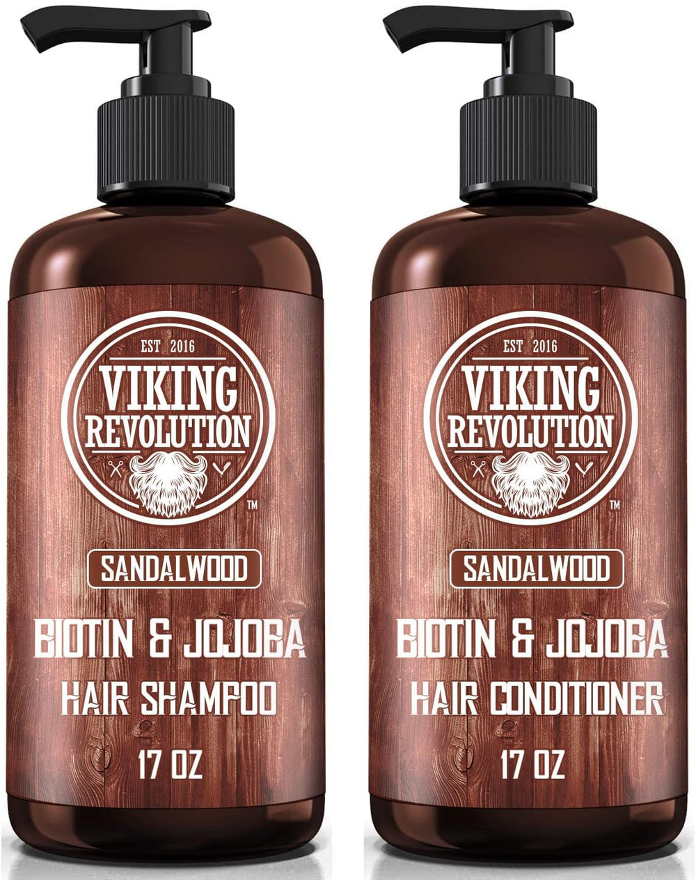 Champú Viking Revolution con sándalo y biotina para cabello suave y fortalecidos